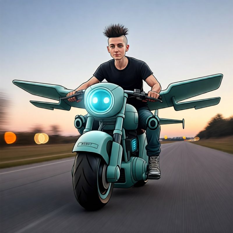 Learning to ride a bike as metaphor for learning AI