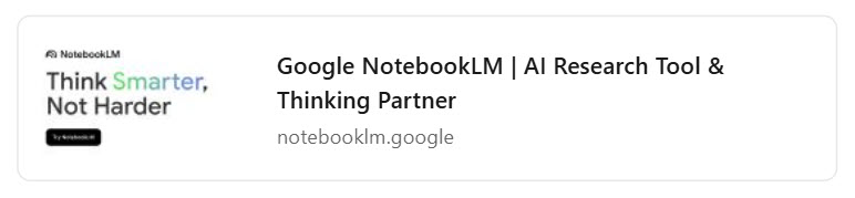 Google NotebookLM audio overview interface